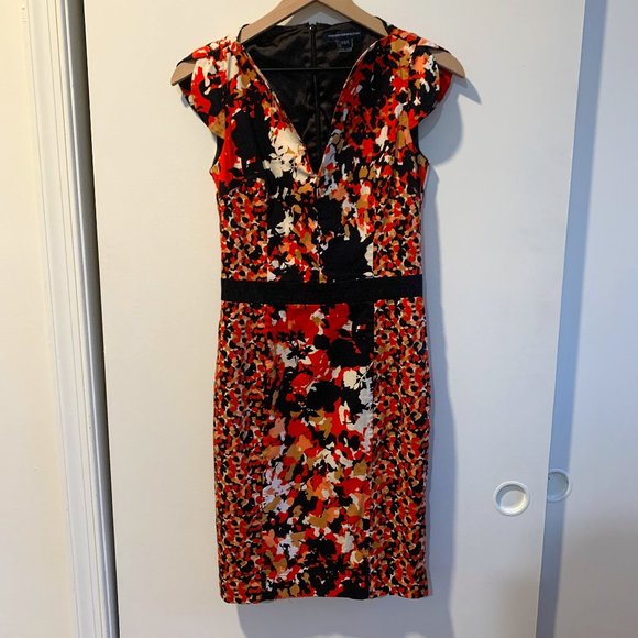 French Connection Multicolor Mini Dress Size 4 - Picture 1 of 3